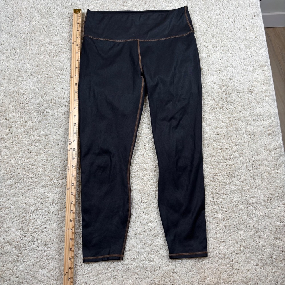 Fabletics Black‎ Workout Leggings Cropped High Waist Activewear Athleisure Women